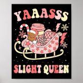 Yaas Sleigh Queen Sleigh Girl Matching Christmas P Poster (Vorne)