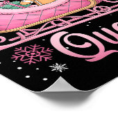 Yaas Sleigh Queen Sleigh Girl Matching Christmas  Poster (Ecke)
