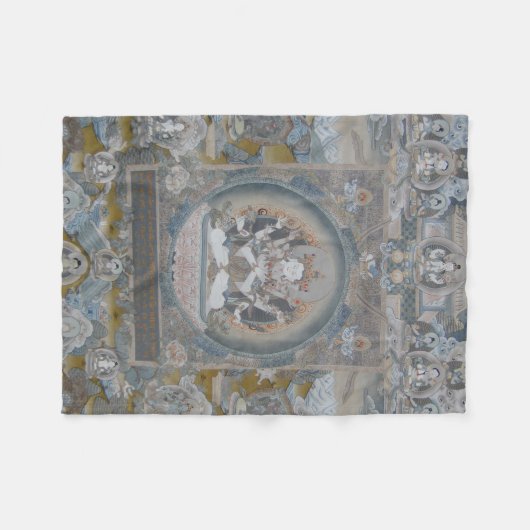 Yab Yum Vajrasattva Fleece Blanket (Vorderseite (Horizontal))