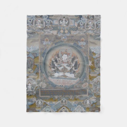 Yab Yum Vajrasattva Fleece Blanket (Vorderseite)
