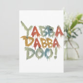 Yabba dabba doo! einladung (Stehend Vorderseite)