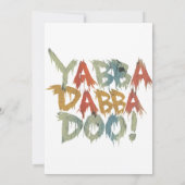 Yabba dabba doo! einladung (Rückseite)