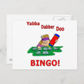 Yabba Dabber Doo - BINGO Postkarte (Vorne/Hinten)
