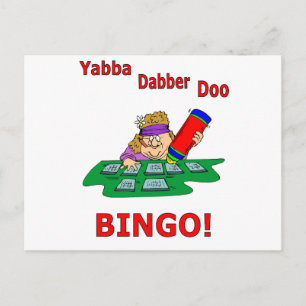 Yabba Dabber Doo - BINGO Postkarte