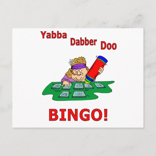 Yabba Dabber Doo - BINGO Postkarte (Vorderseite)