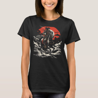 Yabusame Horseback Archery Japanisch Samurai Warri T-Shirt