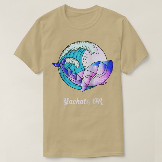 Yachats ODER Japanischer Paint Geometric Orca Kill T-Shirt (Design vorne)
