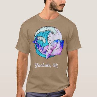 Yachats ODER Japanischer Paint Geometric Orca Kill T-Shirt