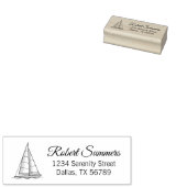 Yacht-Adresse 4 Gummistempel (Stempel)