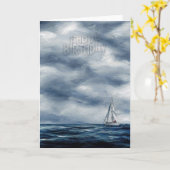 Yacht (alt) karte (Gelbe Blume)