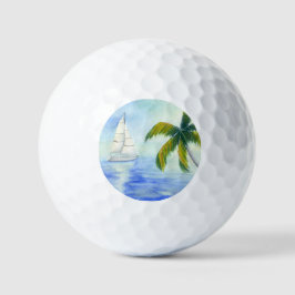 Yacht auf dem Meer Palma Golfball