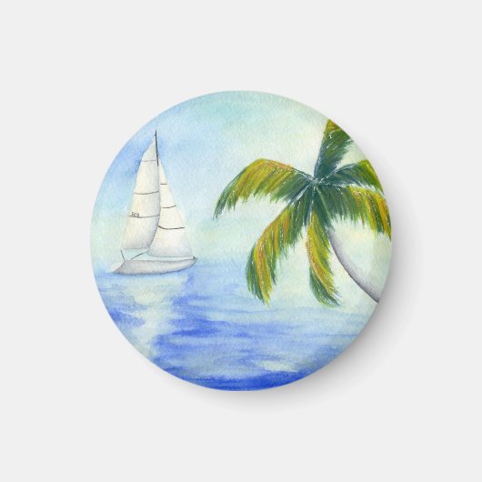 Yacht auf dem Meer Palma Magnet (Vorne)