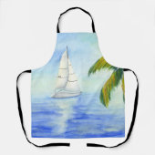 Yacht auf dem Meer Palma Schürze (Vorderseite)