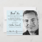 Yacht auf der Beerdigung des Ozeans Dankeschön Kar Einladung (Vorderseite)