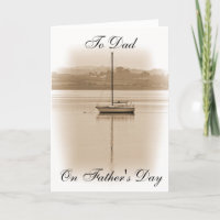 YACHT AUF DER FAHRT EXE VATER'S DAY CARD