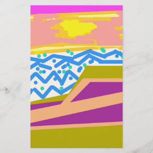 Yacht auf rosa Notepad Briefpapier