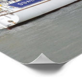 Yacht Barn Owl Poster (Ecke)