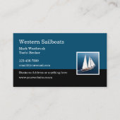 Yacht Broker Sailing Business Cards Visitenkarte (Vorderseite)