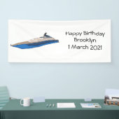Yacht-Cartoon Banner (Messe)