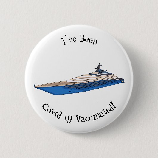 Yacht-Cartoon Button (Vorderseite)