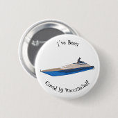 Yacht-Cartoon Button (Vorne & Hinten)