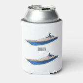 Yacht cartoon illustration dosenkühler (Kanne Rückseite)