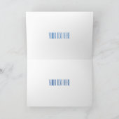 Yacht-Cartoon Karte (Innenseite)