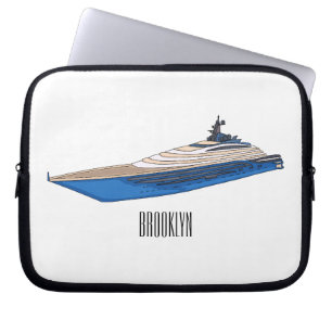 Yacht-Cartoon Laptopschutzhülle