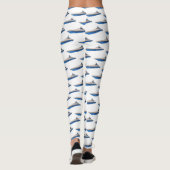 Yacht-Cartoon Leggings (Rückseite)