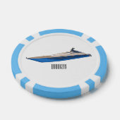 Yacht-Cartoon Pokerchips (Einzeln)