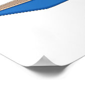 Yacht-Cartoon Poster (Ecke)