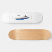 Yacht-Cartoon Skateboard (Horizontal)