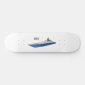 Yacht-Cartoon Skateboard (Horizontal)