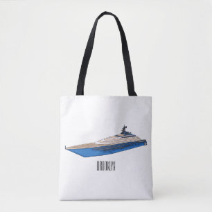 Yacht-Cartoon Tasche