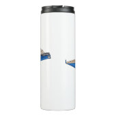 Yacht-Cartoon Thermosbecher (Rückseite)