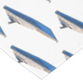 Yacht-Cartoon Tischdecke (Schrägansicht)