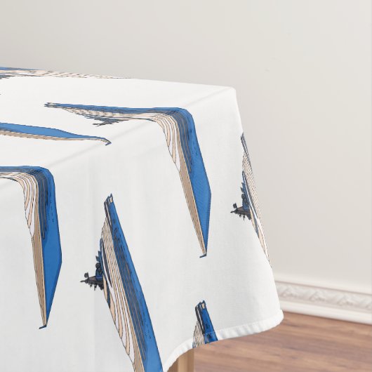 Yacht-Cartoon Tischdecke (Beispiel)