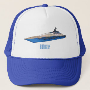 Yacht-Cartoon Truckerkappe