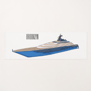Yacht-Cartoon Yogamatte