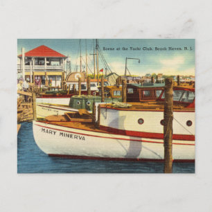 Yacht Club, Beach Haven, New Jersey Postkarte