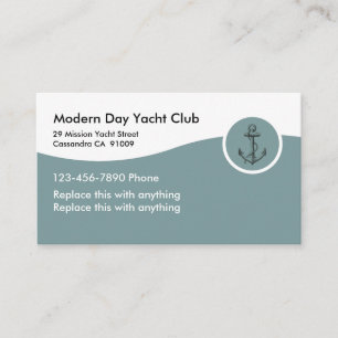 Yacht Club Business Cards Visitenkarte
