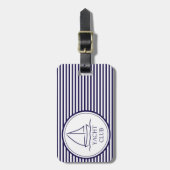 Yacht Club Gepäckanhänger (Vorderseite vertikal)