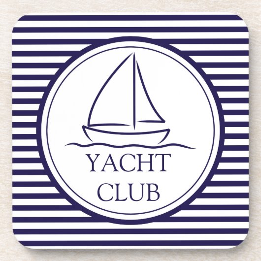 Yacht Club Getränkeuntersetzer (Vorderseite)