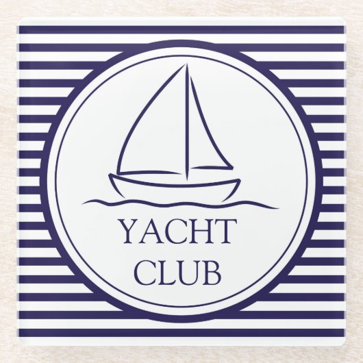 Yacht Club Glasuntersetzer (Vorderseite)