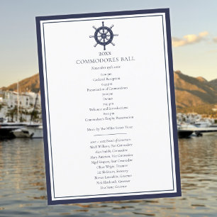 Yacht-Club-Menü Nautilus Navyblau Programm 