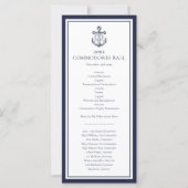 Yacht Club Nauavy Blue Menu Programm (Vorderseite)