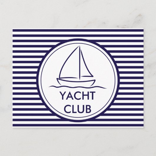 Yacht Club Postkarte (Vorderseite)