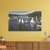 Yacht Club, Sailboat Race Leinwanddruck (Insitu (Wohnzimmer))