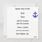 Yacht Club - SRF Einladung (Rückseite)