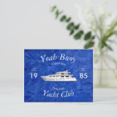 Yacht Club Yeah Buoy Postkarte (Stehend Vorderseite)